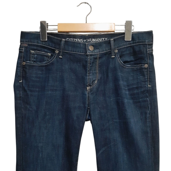 Citizens Of Humanity Women's Ava Jeans  Low Rise Straight Leg Dark Wash Size 30 - Picture 3 of 14
